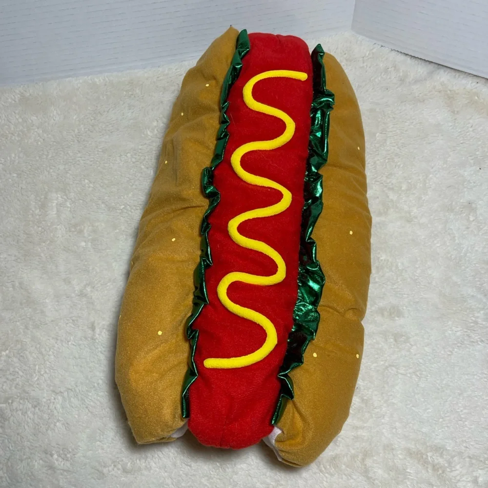 Hot Dog Costume for Dogs - Red and Tan